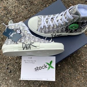 Dior and Shawn B23 High Top Bee Embroidery